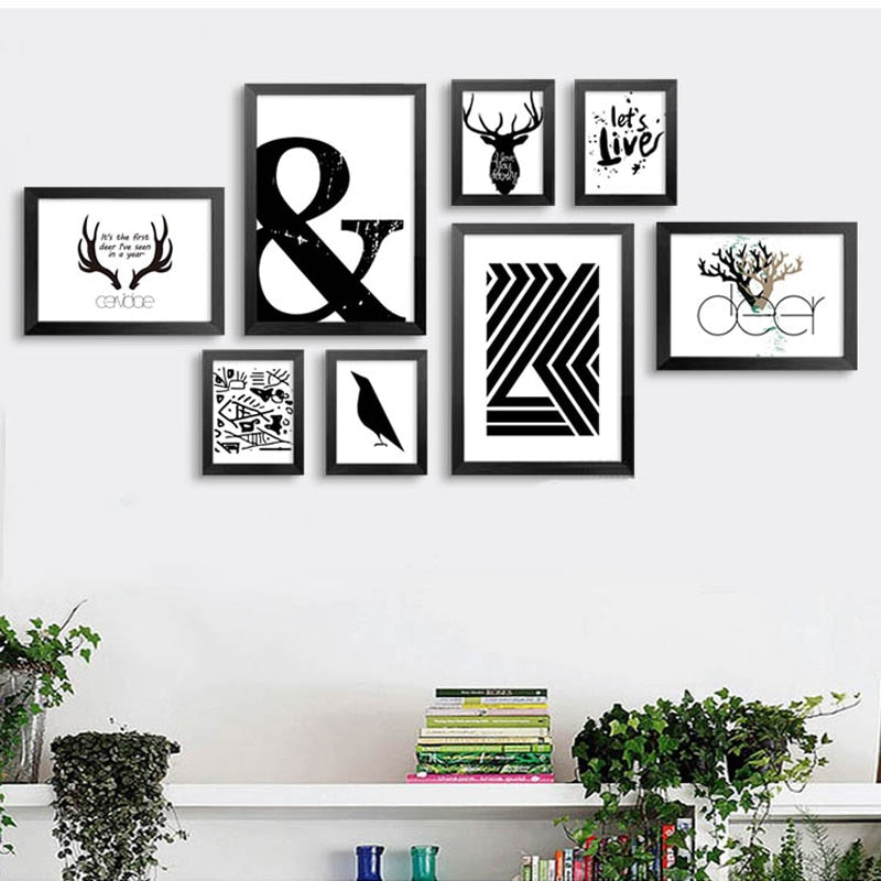 Laten we Leven Herten - Canvas Wanddecoratie Schilderij