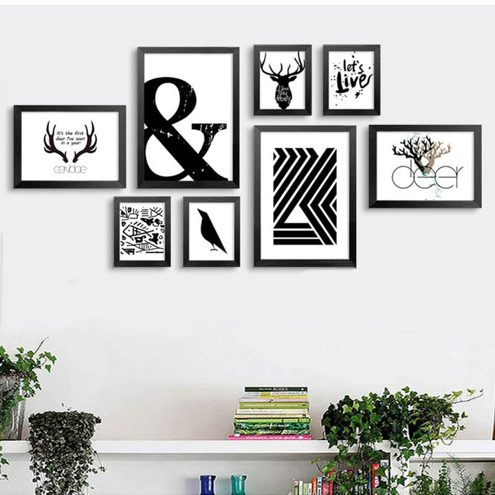 Laten we Leven Herten - Canvas Wanddecoratie Schilderij
