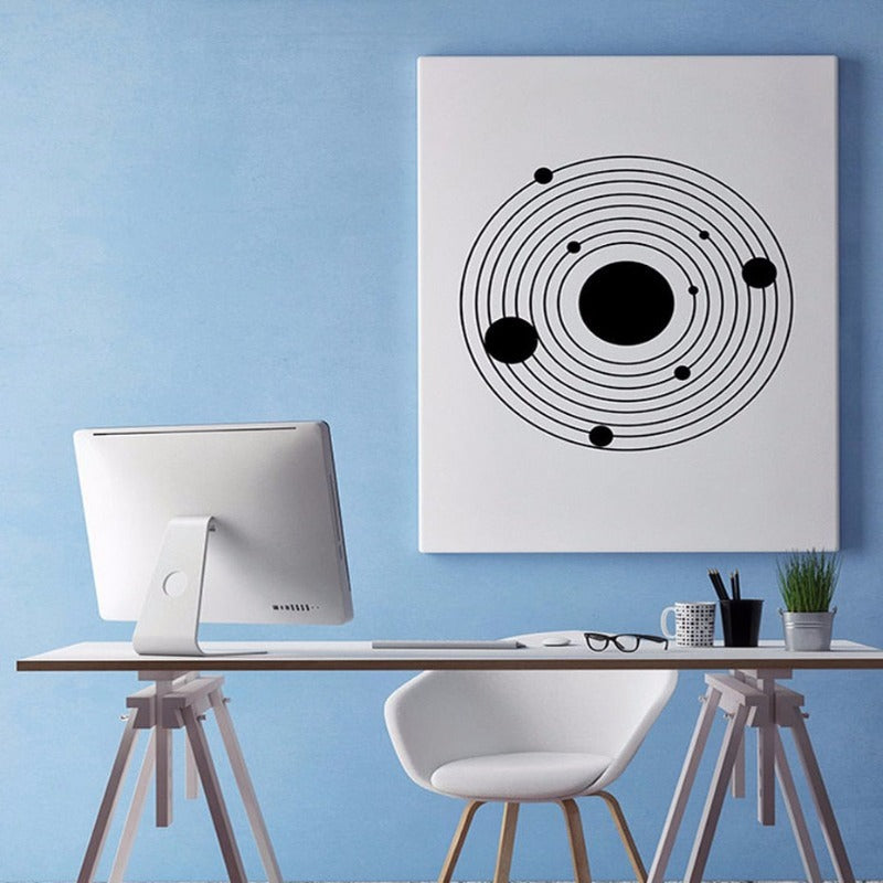 Zonnekracht-Systeem-Wandkunst - Canvas-Wandkunstschilderij