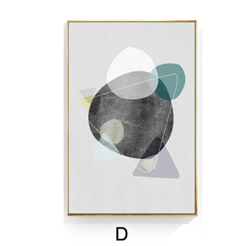 Geometrisch Nordic - Canvas Wandkunst Schilderij