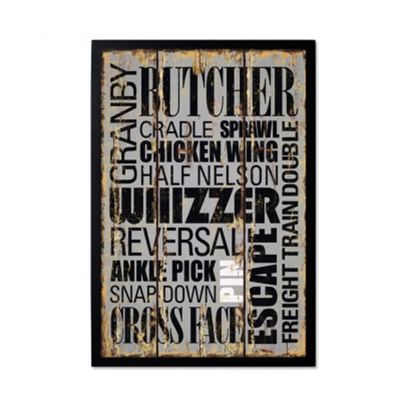 Vintage Europa Poster Love - Canvas Muurkunst Schilderij