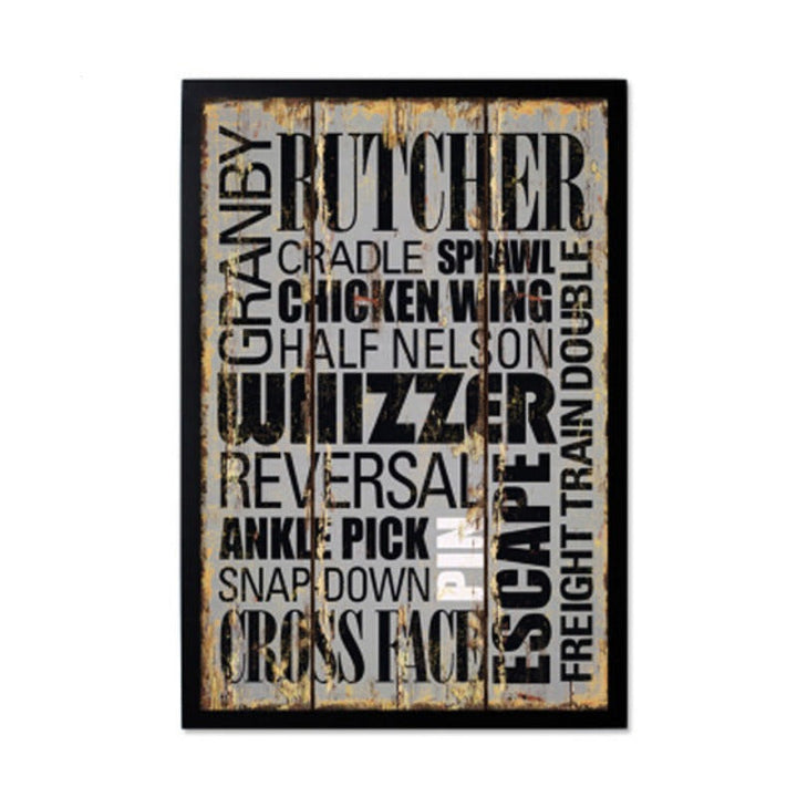 Vintage Europa Poster Love - Canvas Muurkunst Schilderij