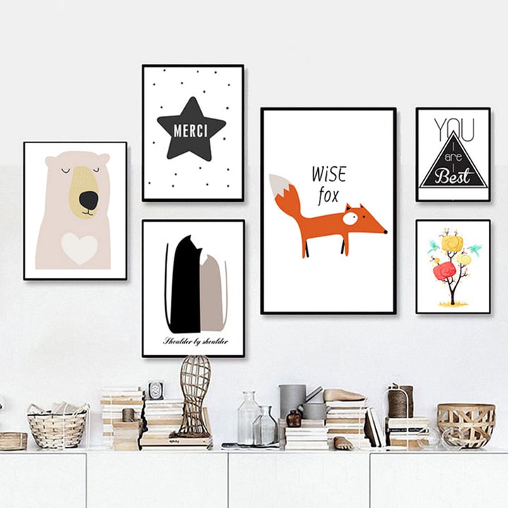 Zoete Kinderkamer - Canvas Muurkunst Schilderij
