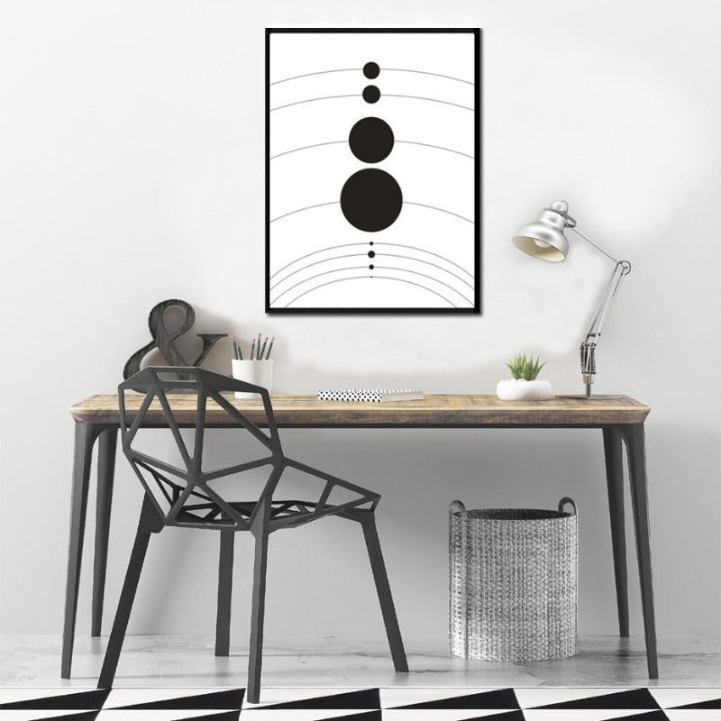 Zonnestelsel Planeet Posters Universum - Canvas Wandkunst Schilderij