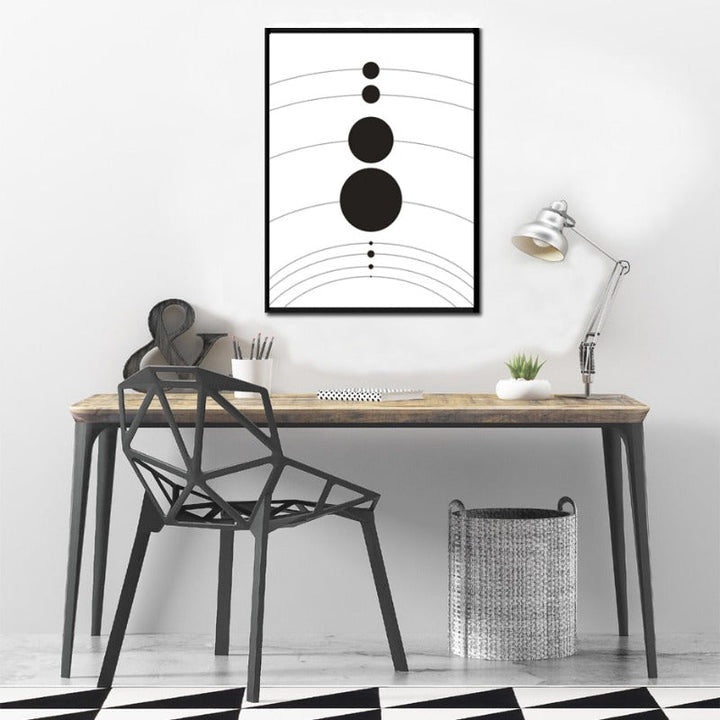 Zonnestelsel Planeet Posters Universum - Canvas Wandkunst Schilderij