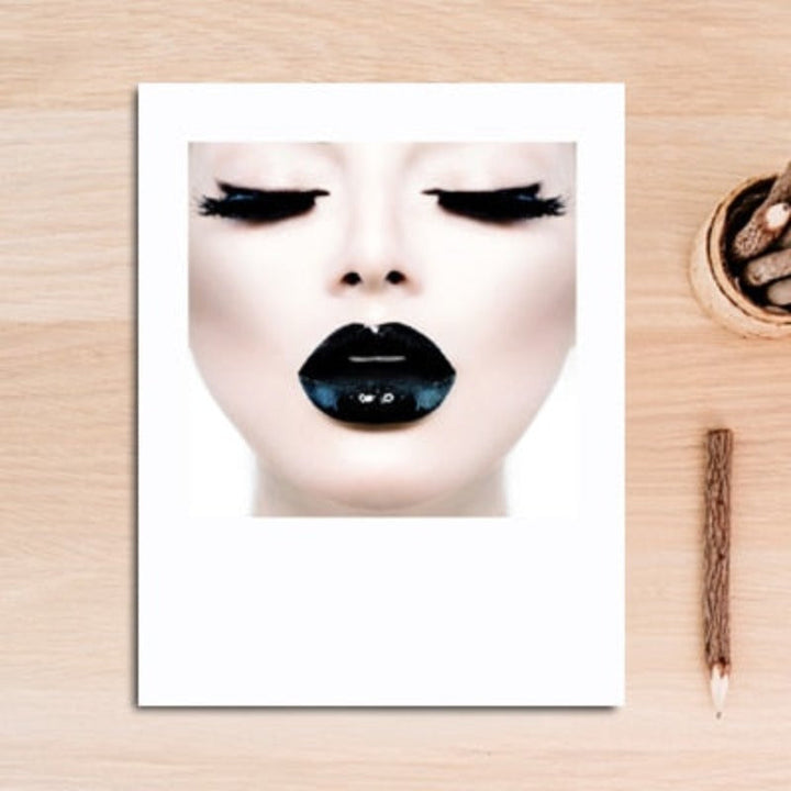 Fashion Makeup Girl Decoratieve - Canvas Wandkunst Schilderij