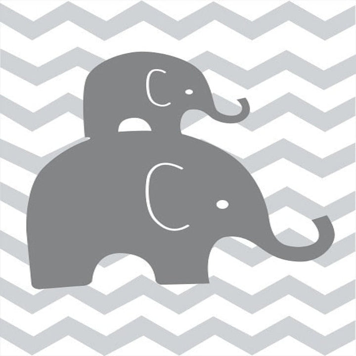 Sweet Elephants - Canvas Wanddecoratie Schilderij