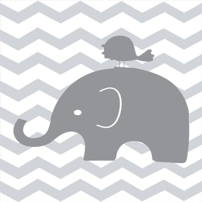 Sweet Elephants - Canvas Wanddecoratie Schilderij