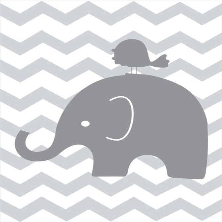 Sweet Elephants - Canvas Wanddecoratie Schilderij