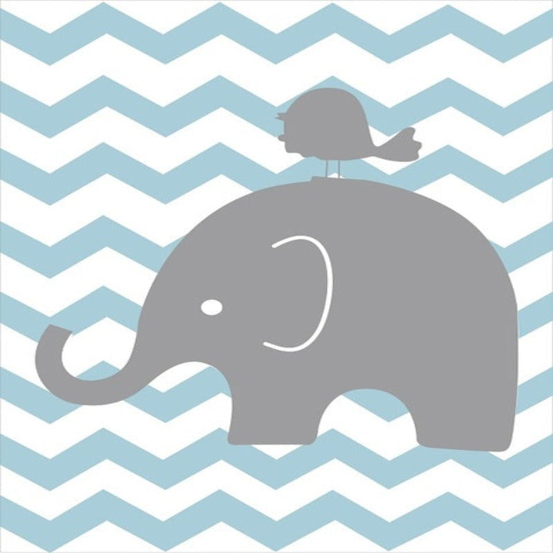 Sweet Elephants - Canvas Wanddecoratie Schilderij