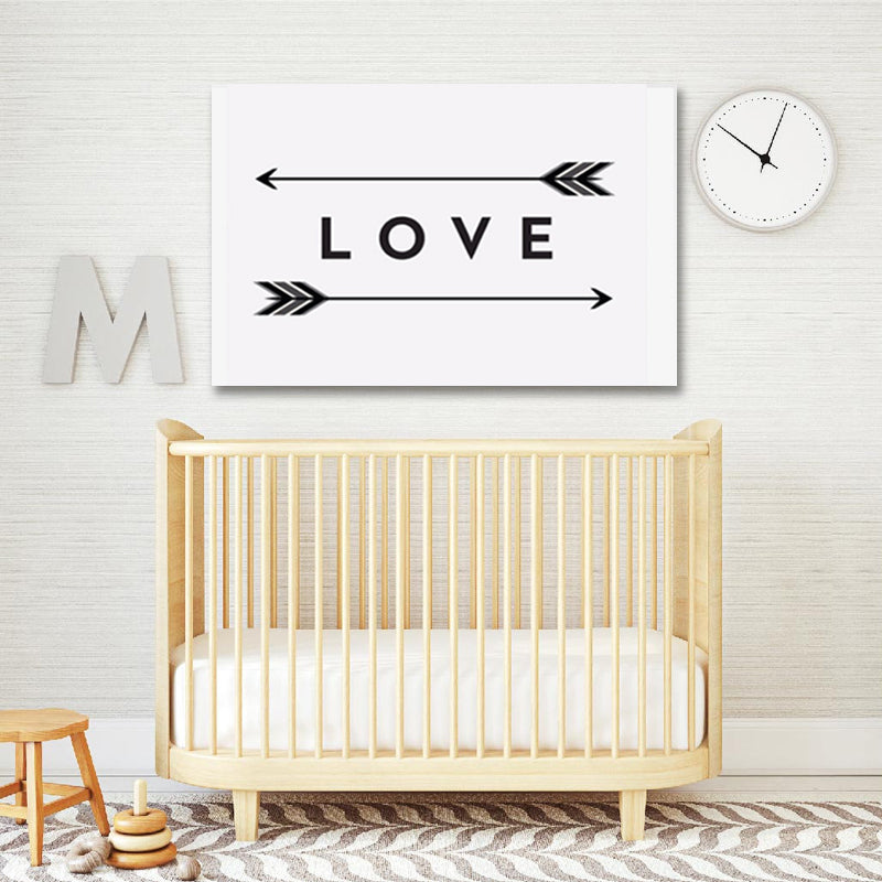 Love Arrow Print - Canvas Wandkunst Schilderij
