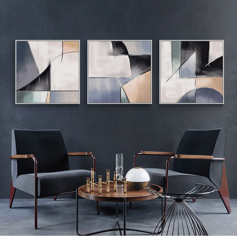 Vintage Kleuren - Canvas Muurkunst Schilderij