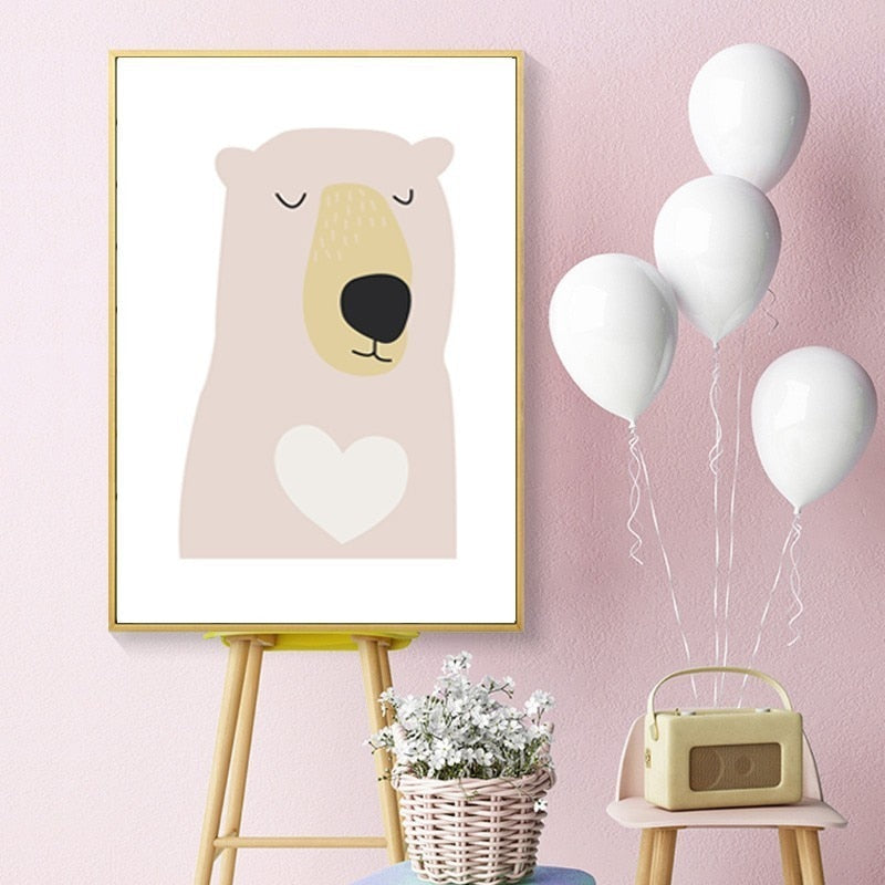 Zoete Kinderkamer - Canvas Muurkunst Schilderij