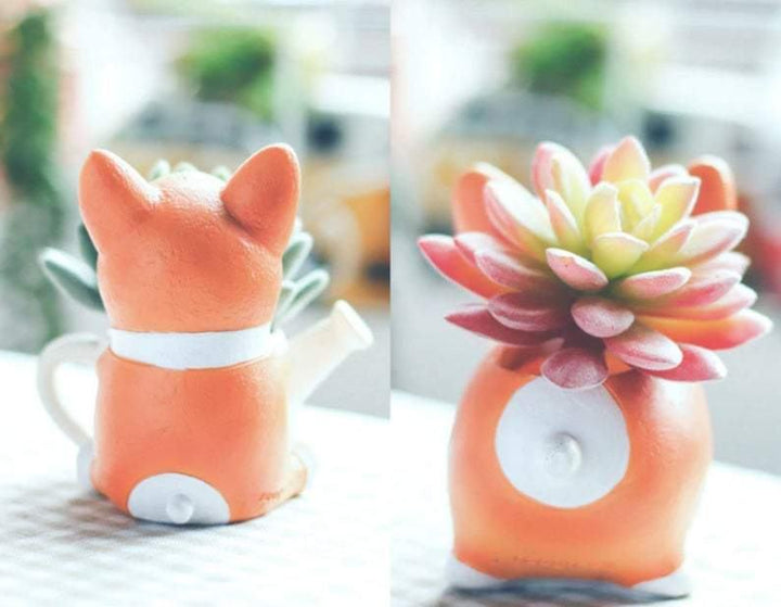 Harz Corgi Mini Plantenpot