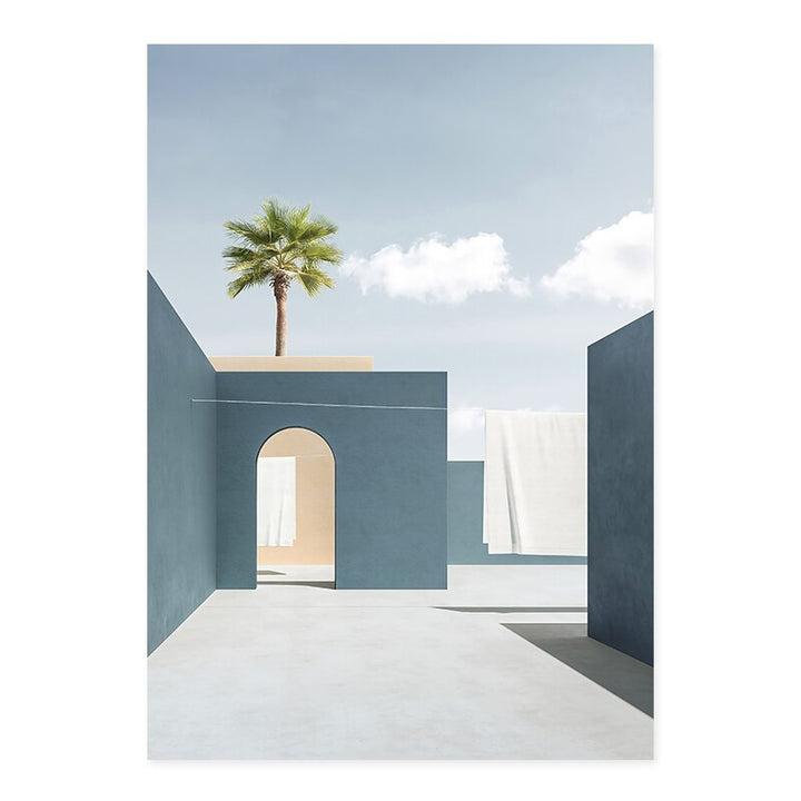 Stilleven Moderne Gebouw - Canvas Muurkunst Print