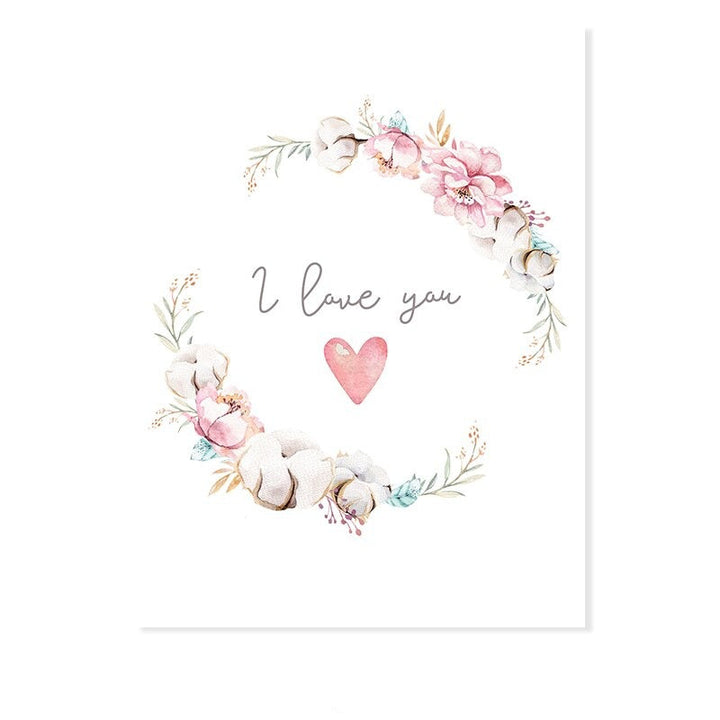 Loving Koala Moeder & Baby Slinger - Canvas Wanddecoratie Print