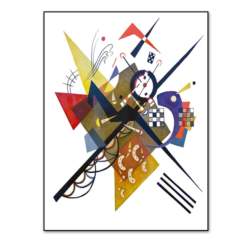 Vintage Wassily Kandinsky Beroemde Abstract - Canvas Muurkunstprint