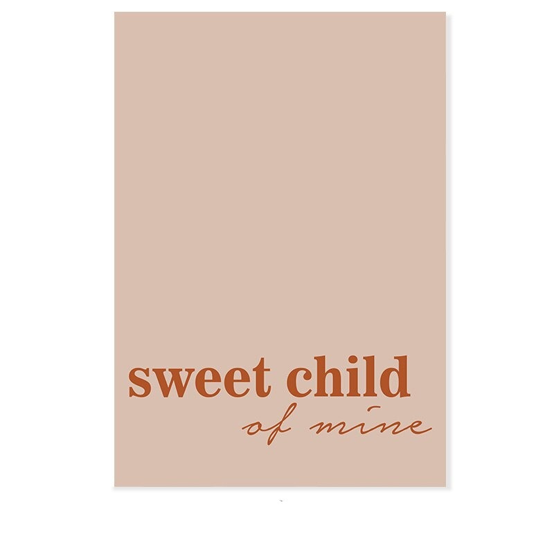 Sweet Child Of Mine Zon En Regenboog Babykamer - Canvas Muurkunst Print