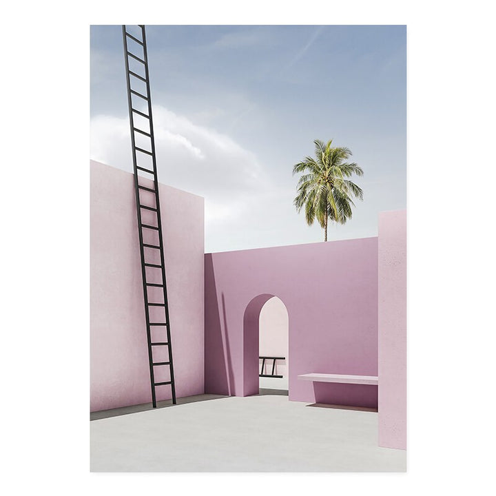 Stilleven Moderne Gebouw - Canvas Muurkunst Print