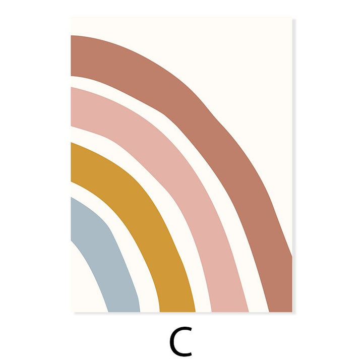 Laten we regenbogen jagen Kinderen - canvas wandkunst druk