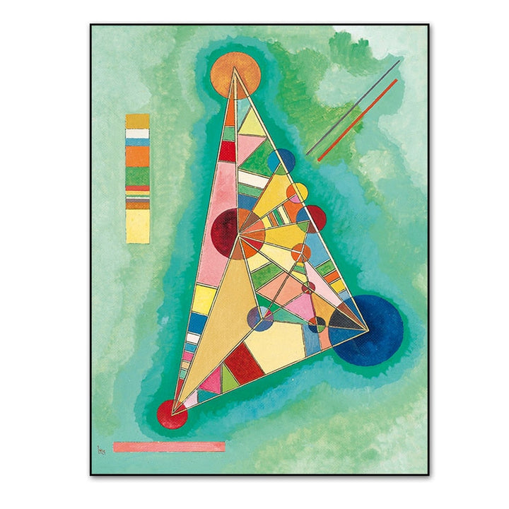 Vintage Wassily Kandinsky Beroemde Abstract - Canvas Muurkunstprint