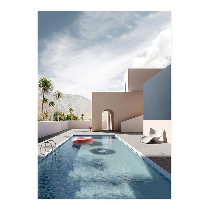 Stilleven Moderne Gebouw - Canvas Muurkunst Print