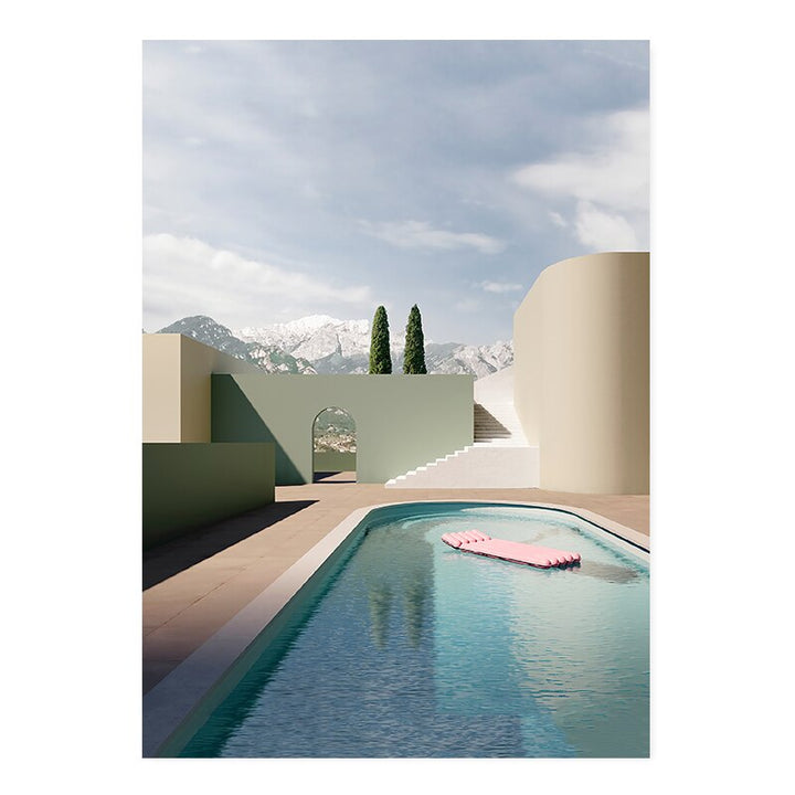 Stilleven Moderne Gebouw - Canvas Muurkunst Print