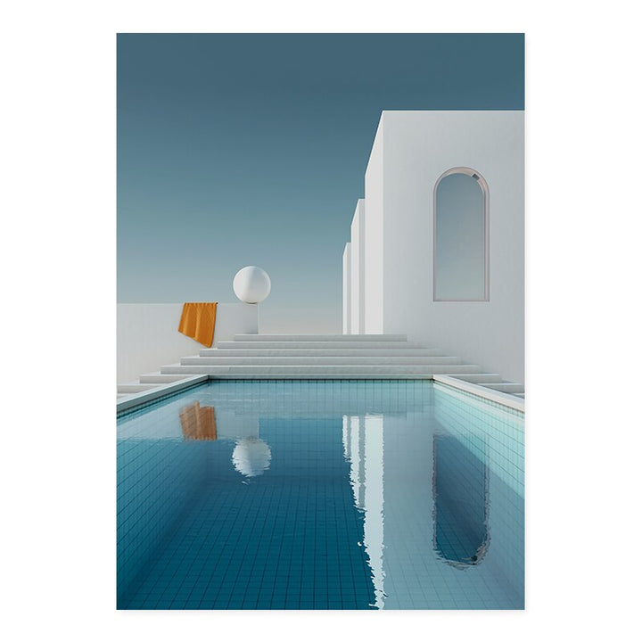 Stilleven Moderne Gebouw - Canvas Muurkunst Print