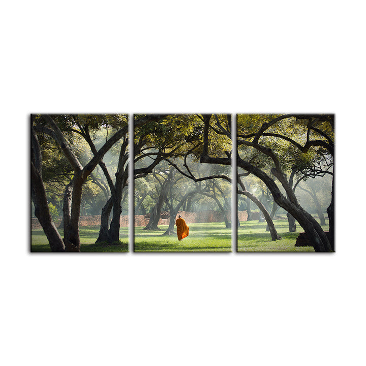 Walk The Earth 3 stuks - Canvas Wandkunst Schilderij