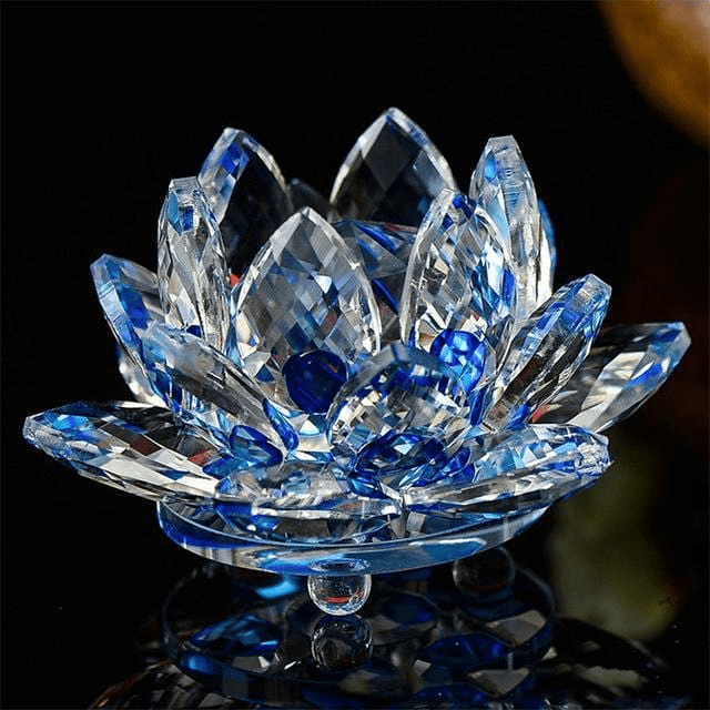 Quarz-kristal-lotusbloem