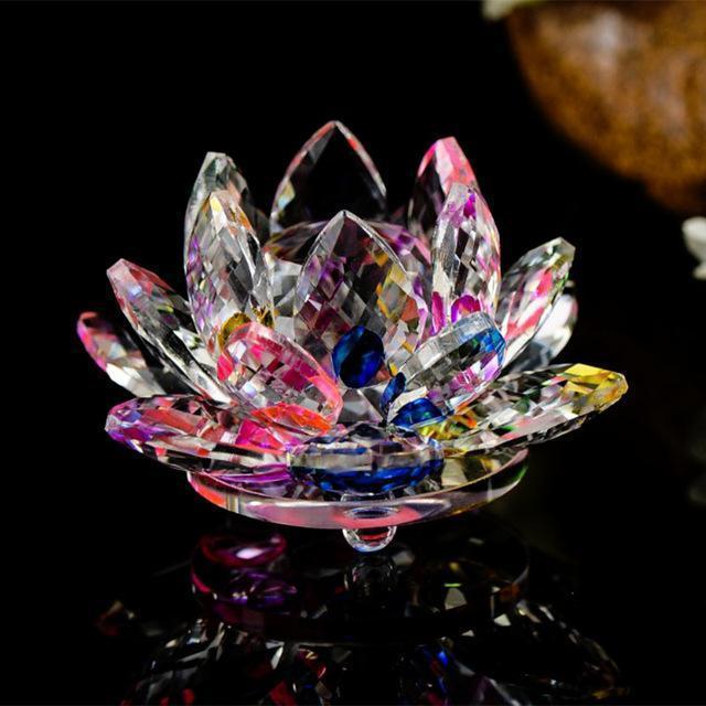 Quarz-kristal-lotusbloem