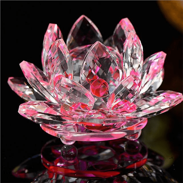 Quarz-kristal-lotusbloem