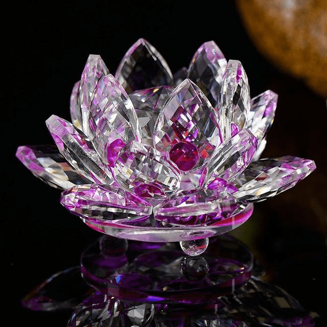 Quarz-kristal-lotusbloem
