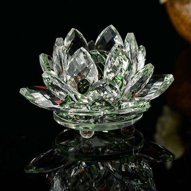 Quarz-kristal-lotusbloem