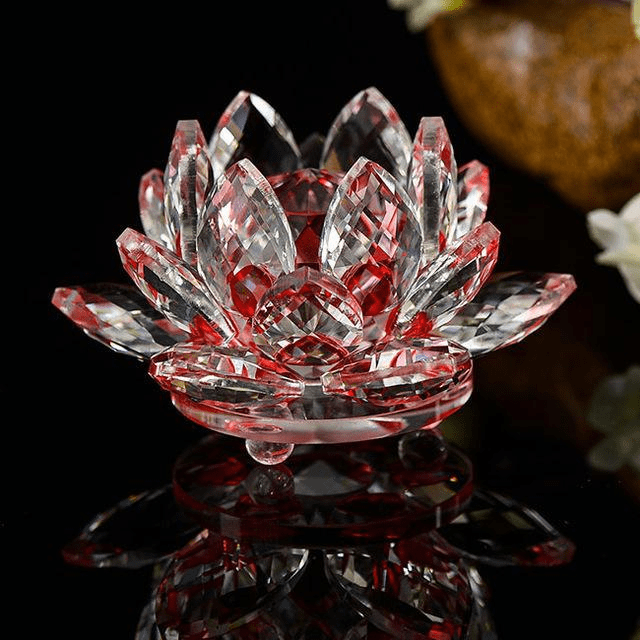 Quarz-kristal-lotusbloem