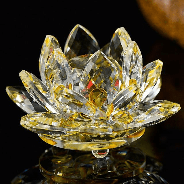 Quarz-kristal-lotusbloem